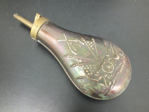 Vintage copper brass powder - copper,