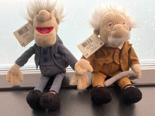 Disney Exclusive Muppets Show Waldorf & Statler Plush Soft Toys 11" With Tags.