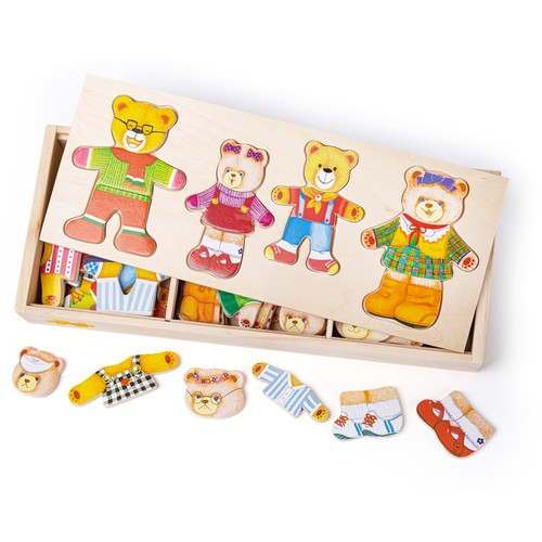 Bigjigs toys wooden - wooden, bear