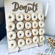 DIY Wooden Donut Wall Rustic