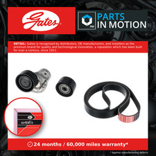 Drive Belt Kit fits VAUXHALL VIVARO X82 1.6D 2014 on Set Gates 4423090 95517901