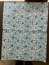 Vintage pair 70s flannelette pillow cases bed or camper van