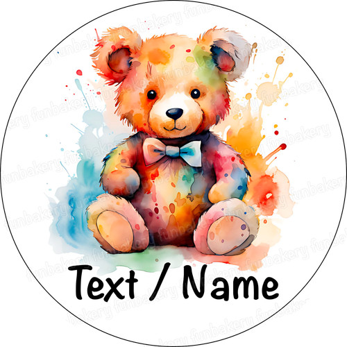 Teddy bear cake topper - teddy, party