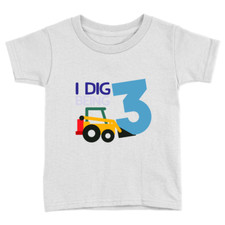 I Dig Being 3 Kids T-Shirt 3rd
