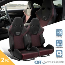 Universal Black Suede Red Mesh