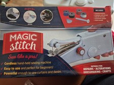 JML Magic Stitch Portable Cordless Hand-Held Sewing Machine - White (A001125)