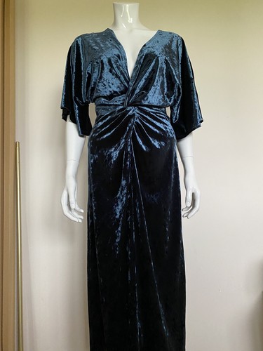 Zara teal crushed velvet midi - crushed,