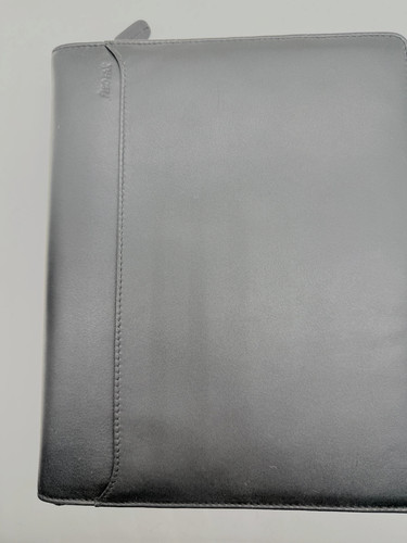 Filofax black leather nappa - black,