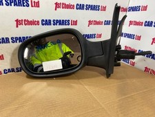NISSAN MICRA K12 2005 PASSENGER SIDE MANUAL MATT BLACK MIRROR