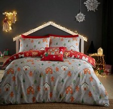 Bedlam Christmas Gingerbread Single Duvet Cover Set - New Sealed - Free Postage