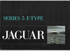 1971 Jaguar E-Type Series 3 (V12) car brochure