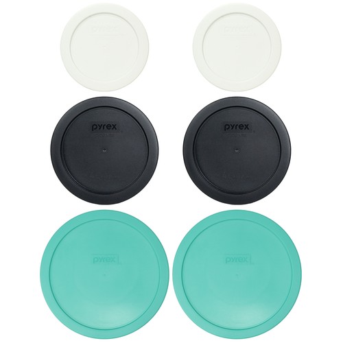 Pyrex lid bundle - 6, white