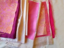 Luxury Dress Fabric Surprise Crafting Offcuts Bundle, 15 pieces, Assorted Colors