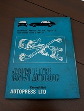 JAGUAR E-TYPE 1961 - 72 AUTOBOOK AUTOPRESS WORKSHOP MANUAL VGC