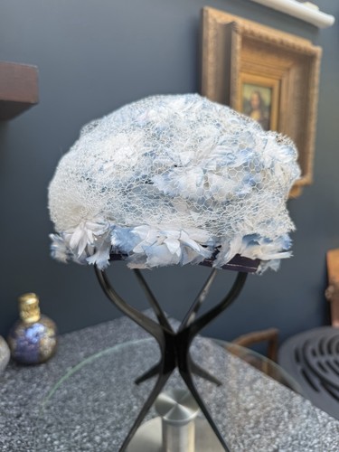 Ladies vintage hat blue - ladies, &