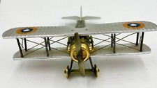 Vintage Metal RAF Biplane