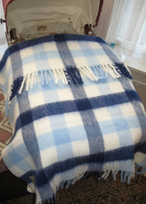 Fringed Blanket Vintage Pram