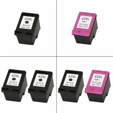Refilled 62XL Black / Colour 12ml Ink Cartridges For ENVY 5640 Printer
