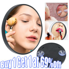 15x Magnifying Make Up Eyebrow Mirror With Suction Cups Travel Bathroom Shaving