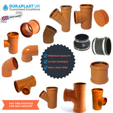 160mm Underground Drainage Pipe & Fittings Sewer Waste Water System PVC