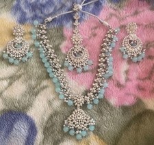indian jewellery set silver