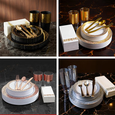 175 piece disposable party - disposable,