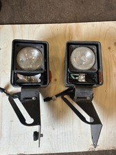 2x JCB HEAD LAMPS LEFT HANDED SPARES REPAIRS UNTESTED TELEHANDLER £150+VAT
