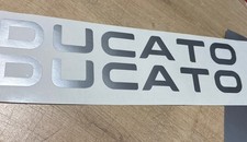 X2 Camper Gloss silver Ducato Motorhome Van Vinyl Decal Stickers