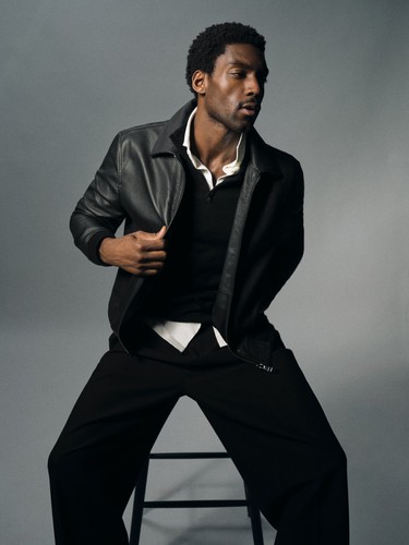 Reiss mens black leather - reiss,