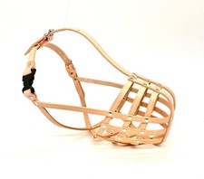 Genuine Leather Dog Muzzle for