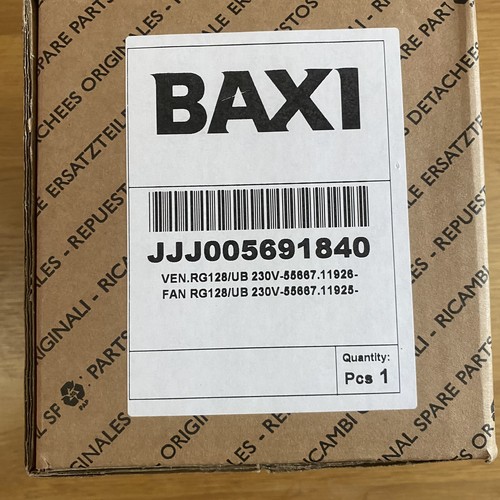 Baxi jjj005691840 boiler - boiler, fan
