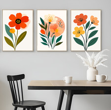 Set of 3 Painting of Flowers