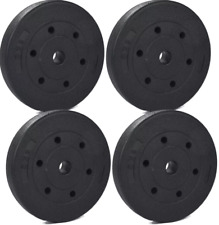 20kg Weight Plates Set For Dumbbells & Barbell - 1 Inch 4x 5kg Discs