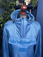 Napapijri Ghost Rainforest Anorak Lightweight Smock Blue Mens Medium Terraces