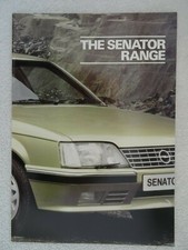 Vauxhall Senator Brochure 1984 - 2.5E, 3.0E, CD Models. Manual / Automatic. 18 p