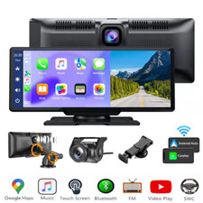 4K 10.26-inch Dash Cam Wireless Carpaly 2-Channel Wifi GPS Car Video Recorder UK