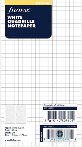 Filofax personal size white - size,