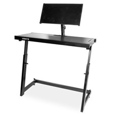 Vonyx 180.037 Mobile DJ Stand - Adjustable Height, Portable, Sturdy Design