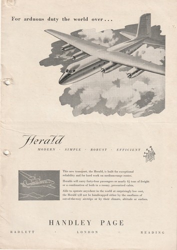 Herald handley page - handley, page.