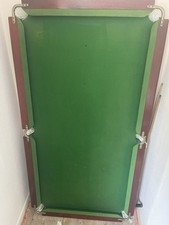 E J Riley 6ft x 3ft Slate Bed Pool Snooker Table with balls. Great Condition