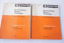 1966 North Eastern Region Passenger Railway Timetable x2