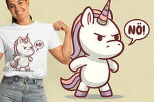Unicorn Iron On DTF Print Cute