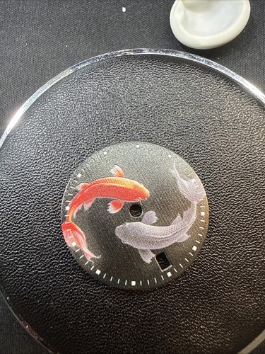 Koi fish watch dial - fish, red