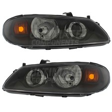 Headlights Fits Nissan Almera N16 Saloon 2003-2006 Grey Inner Headlamps 1 Pair