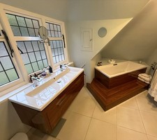 Duravit 2nd Floor Bathroom Suite, Bath, Double Vanity unit,Toilet & 2 Draw Unit