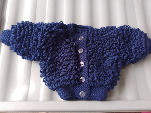 Hand knitted cardigan - hand,