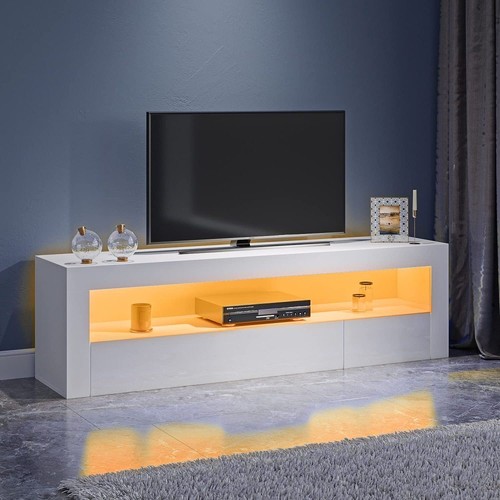 Modern 120cm white stand - white,