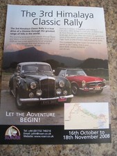 HIMALAYA CLASSIC RALLY UDAIPUR RAJASTHAN JOHN RROAR 2008 ADVERT A4 SIZE FILE 17