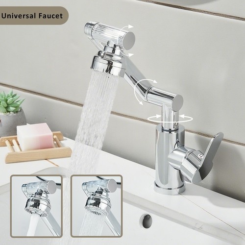 Chrome bathroom sink - chrome, faucet
