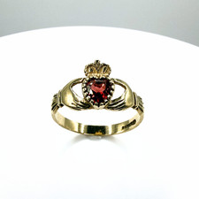 9ct Gold Vintage Garnet